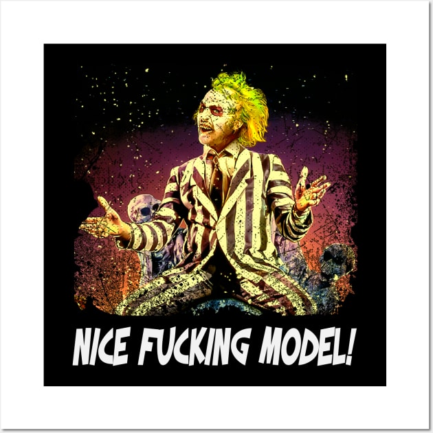 Classic Photo Nice F'cking Model Quotes Wall Art by Black Demon Bear